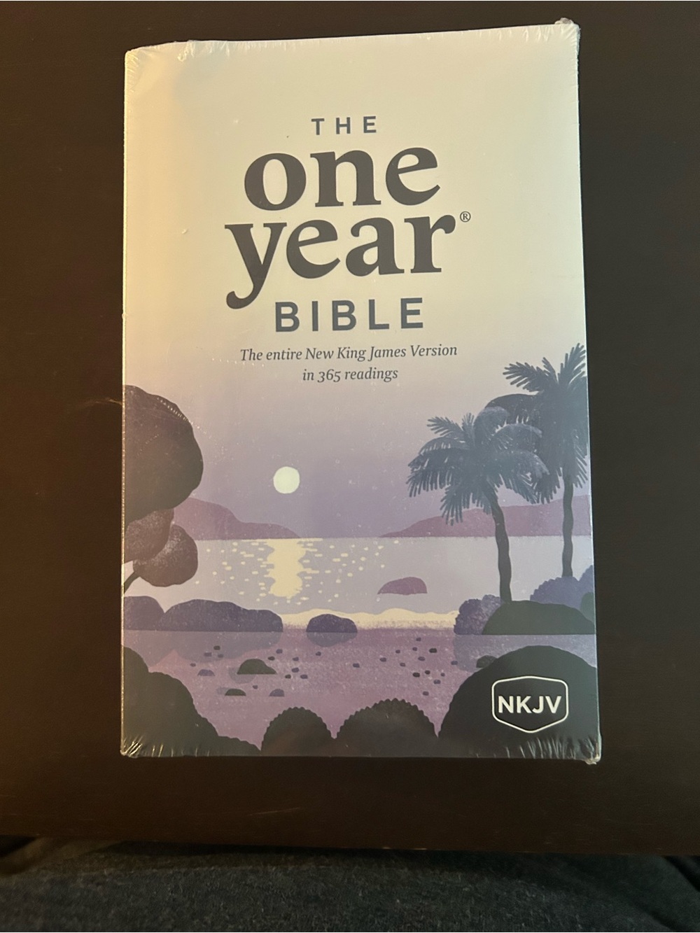 The One Year Bible - NKJV Purple Landscape Cover